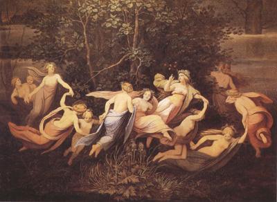 Moritz von Schwind Fairy Dance in the Alder Grove (mk22) oil painting image